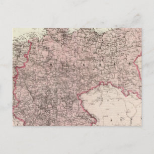 Cartão Postal Mapa do Império Alemão