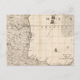 Cartão Postal Mapa do Império Britânico na América 13