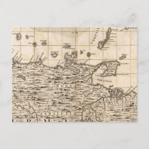 Cartão Postal Mapa do Império Britânico na América 19