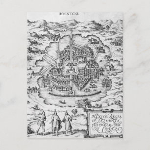 Cartão Postal Mapa do México