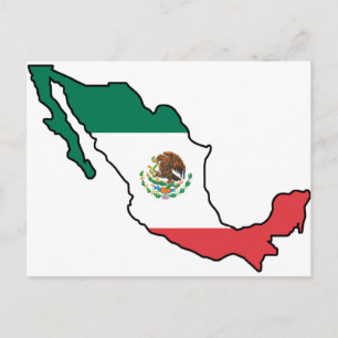 Cartão Postal Mapa Do México