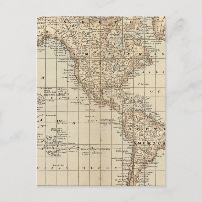 Cartão Postal Mapa do Mundo 3 (Frente)