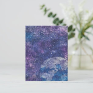 Cartão Postal Mapa do Mundo Celestial Roxo (12)