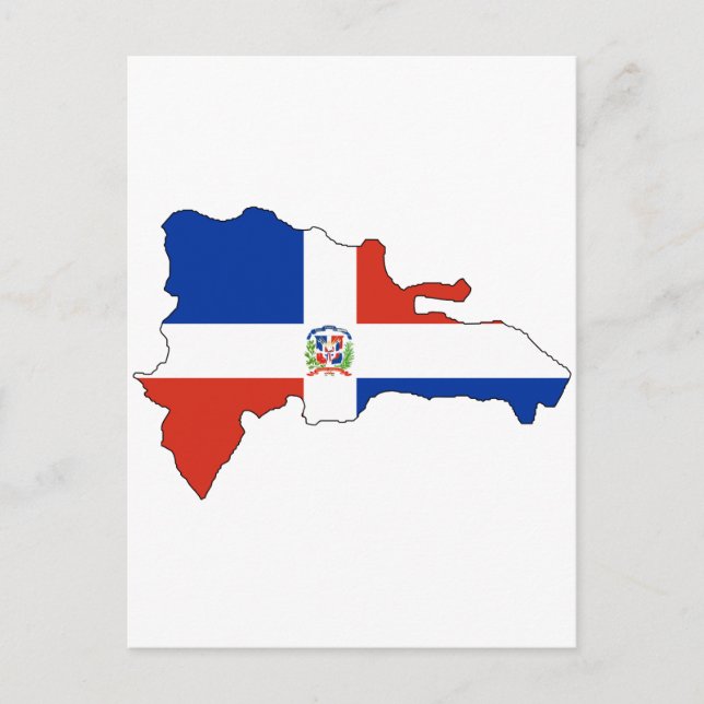 Cartão Postal Mapa do pavilhão da República Dominicana (Frente)