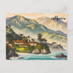 Cartão Postal mapa do rio califórnia cartões-postais de mala dir