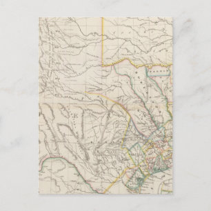 Cartão Postal Mapa do Texas