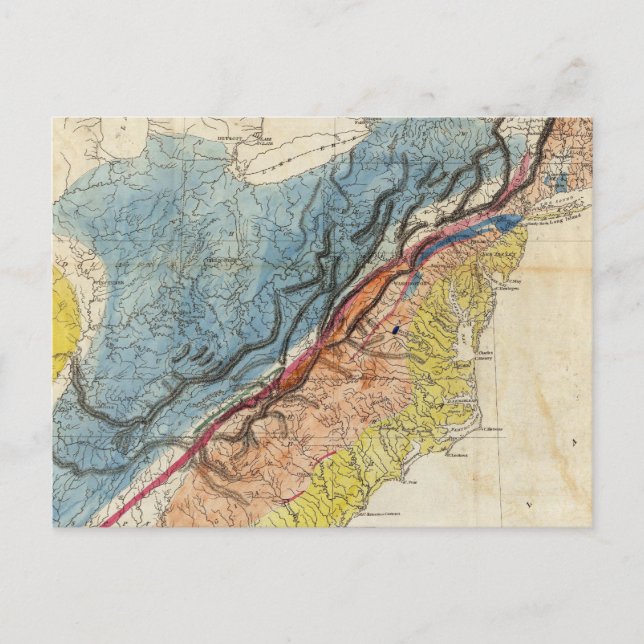 Cartão Postal Mapa dos Estados Unidos da América 3 (Frente)