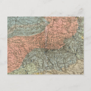 Cartão Postal Mapa especial das montanhas gigantes