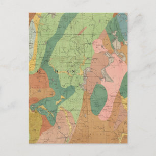 Cartão Postal Mapa Geológico de New Hampshire 5