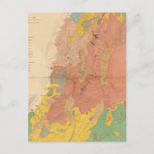 Cartão Postal Mapa geológico de Utah