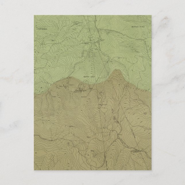 Cartão Postal Mapa Geológico do Distrito de Nova Idria (Frente)