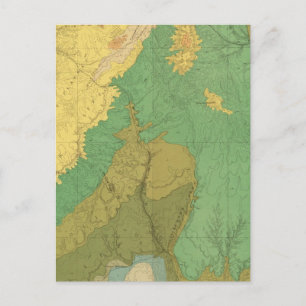 Cartão Postal Mapa Geológico Dos Terraços Mesozoicos