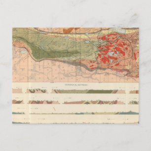 Cartão Postal Mapa Geológico Geral do Distrito de Marquette