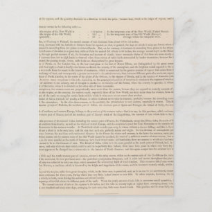 Cartão Postal Mapa Hietográfico ou de Chuva do Mundo