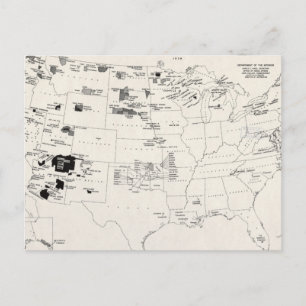CARTÃO POSTAL MAPA: ÍNDIOS AMERICANOS 2