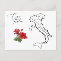 *~* Mapa italiano da língua italiana na Itália