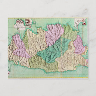 Cartão Postal Mapa militar da Córsega, 1768