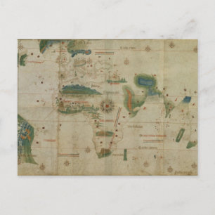 Cartão Postal Mapa Mundial