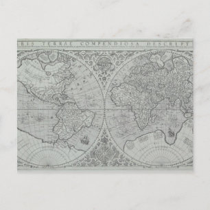 Cartão Postal Mapa Mundial 10