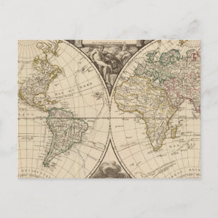 Cartão Postal Mapa Mundial 9