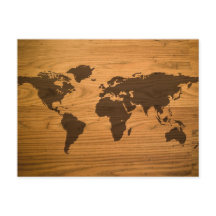 Mapa Mundial de Grãos de Madeira