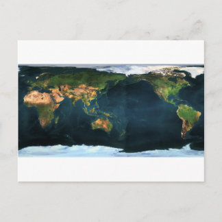 Cartão Postal Mapa mundial de Weltkarte
