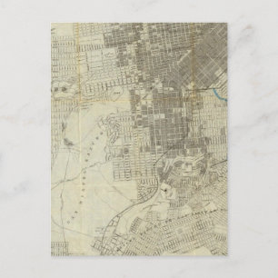 Cartão Postal Mapa oficial da cidade de São Francisco de Bancrof