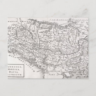 CARTÃO POSTAL MAPA: PANNONIA