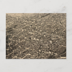 Cartão Postal Mapa Pictórico de Vintage de Leadville CO (1882)