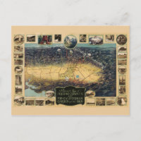 Mapa pictórico do Condado de Fresno, Califórnia (1
