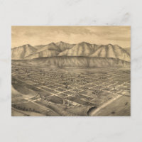 Mapa Pictórico Vintage de Papais noeis Barbara CA 