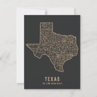 Mapa rodoviário do estado americano do Texas - map