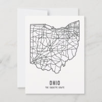 Mapa rodoviário do estado de Ohio nos EUA - mapa d