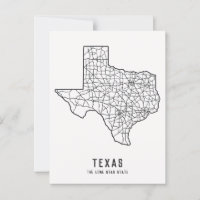 Mapa rodoviário do estado do Texas nos EUA - mapa 