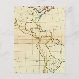 Cartão Postal Mapa simples América