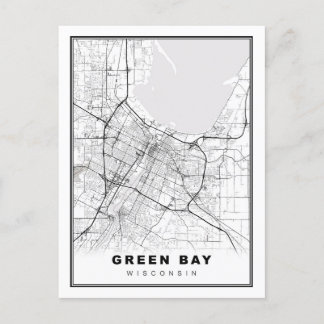 Cartão Postal Mapa Verde da Baía