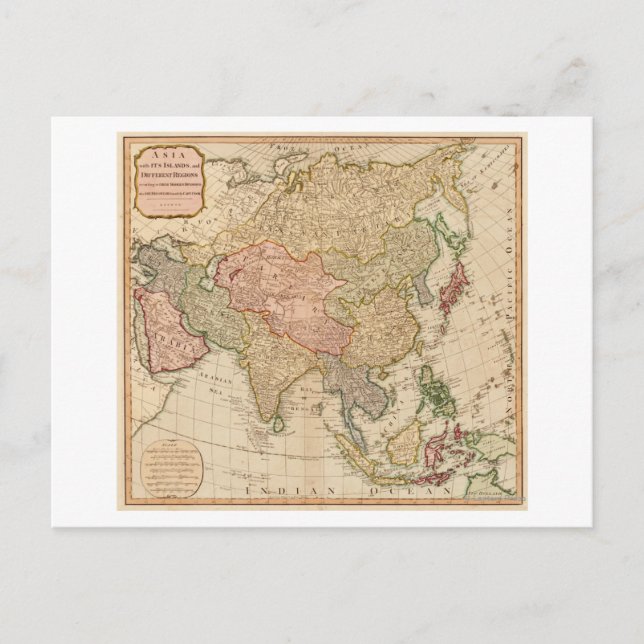 Cartão Postal MapaÁsiaPanorâmica (Frente)