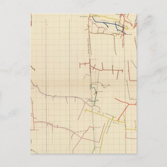 Cartão Postal Mapas Comstock de Minas Número V (Frente)