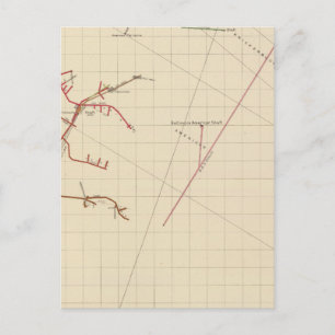 Cartão Postal Mapas da Mina Comstock Número VIX