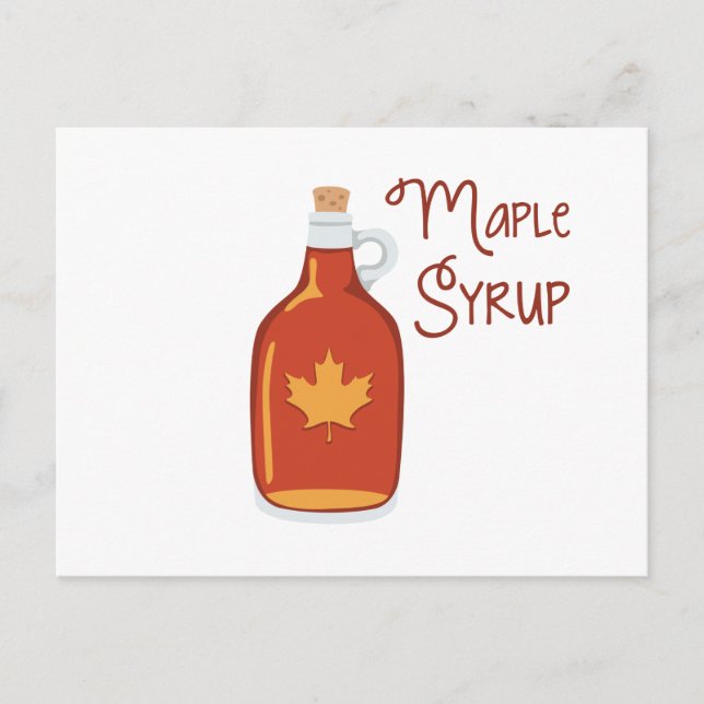 Cartão Postal Maple Syrup (Frente)