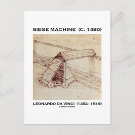 Cartão Postal Máquina de Cerco (C. 1480) Leonardo da Vinci