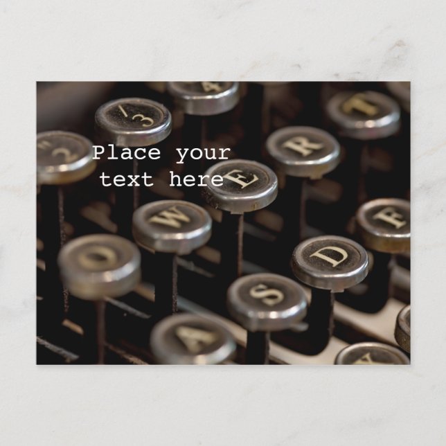 Cartão Postal Máquina de escrever (Frente)