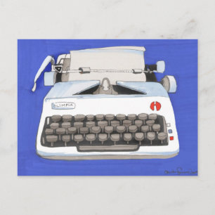 Cartão Postal Máquina de escrever clássica