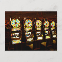 Cartão Postal Máquina de Jogo Caça-Níquel Dinheiro Las Vegas