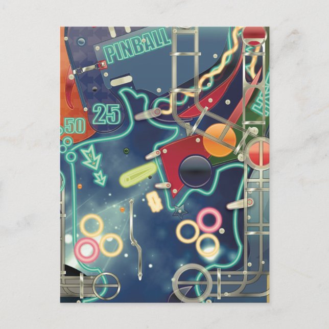 Cartão Postal Máquina Pinball de Las Vegas (Frente)