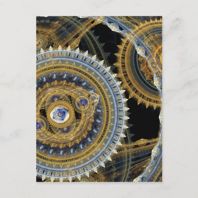 Cartão Postal Máquina Steampunk (Frente)