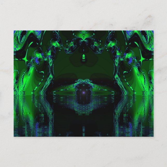 Cartão Postal Máquina Verde (Frente)