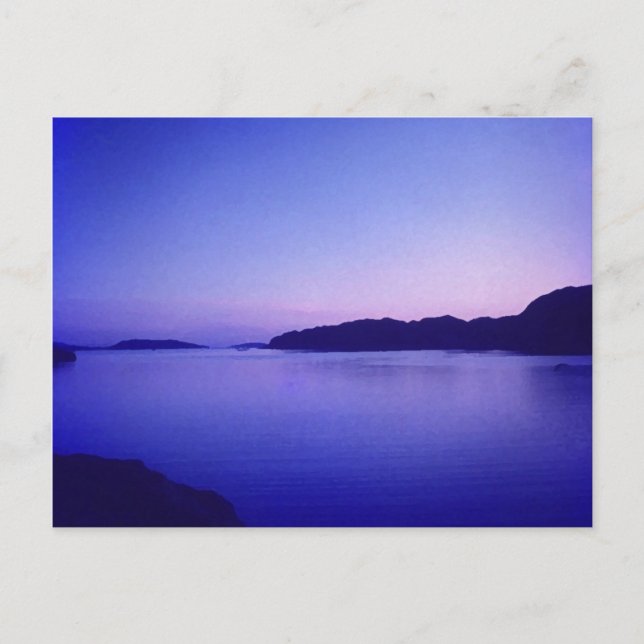Cartão Postal Mar Azul (Frente)