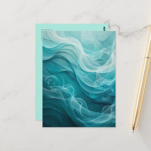 Cartão Postal Mar Azul Turquesa Céu Giratório Sonhador