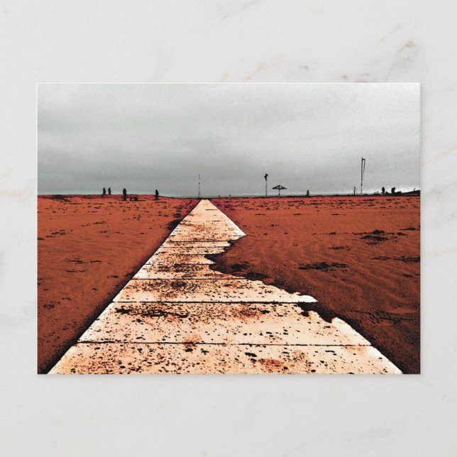 Cartão Postal Mar de inverno (Frente)